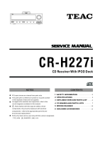 Teac CR-H227i-Service-Manual